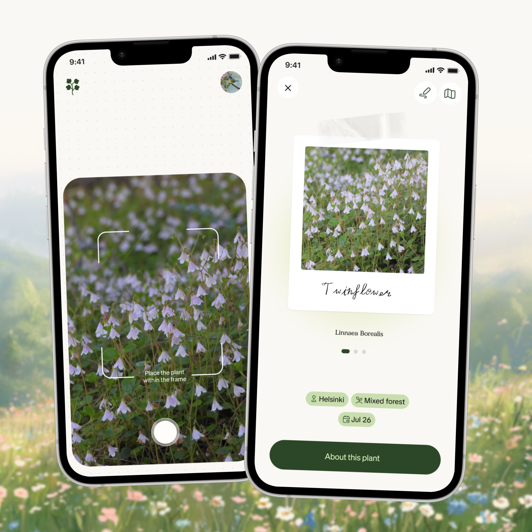 Linnea app interface