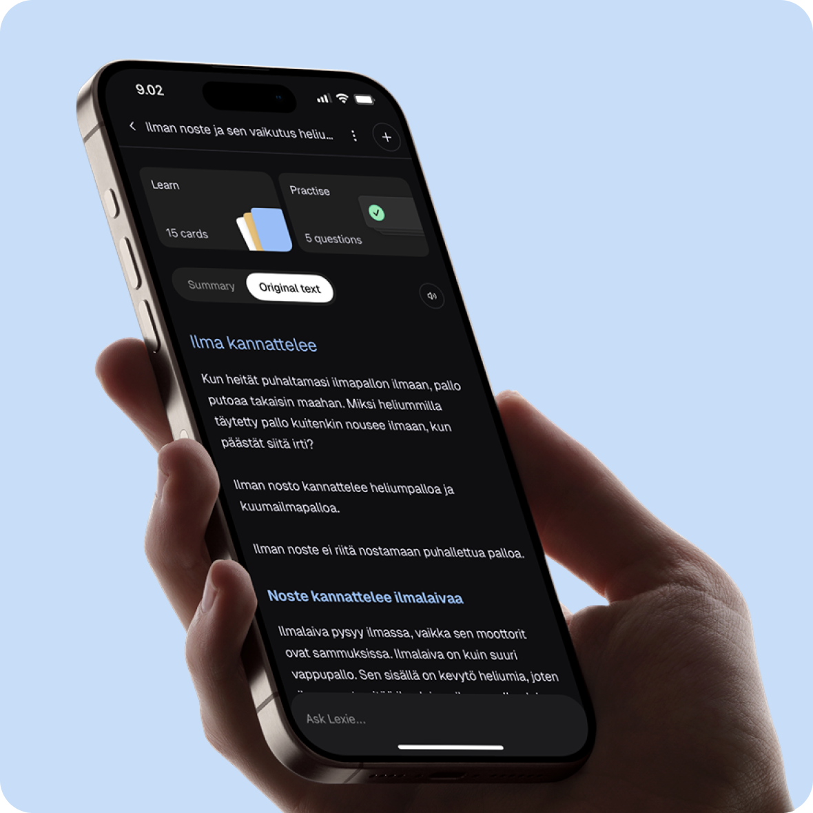 LexieLearn app interface
